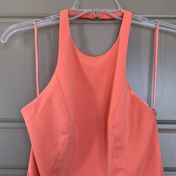 JAY GODFREY BENIOFF MINI DRESS PAPAYA 6 - Picture 3 of 8